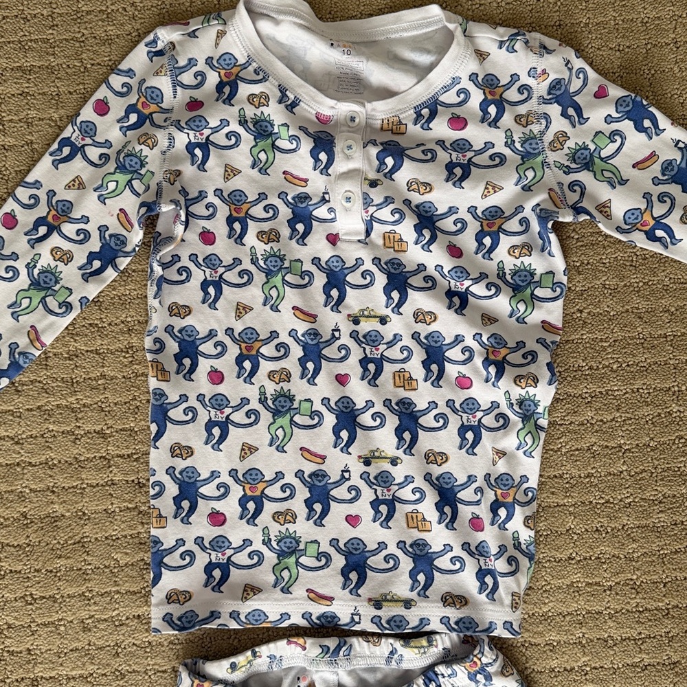 Roller Rabbit New York City Monkey Pajamas